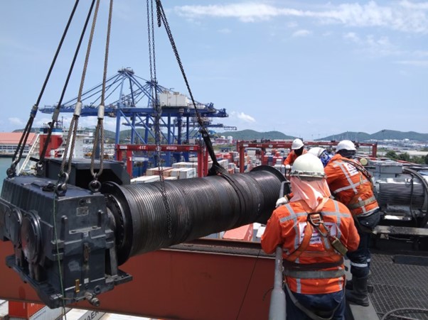 Repair And Install Rope Drum Rtg Crane Img